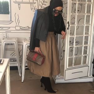 Authentic Fendi FF Zucca Canvas Coated Baguette Handbag